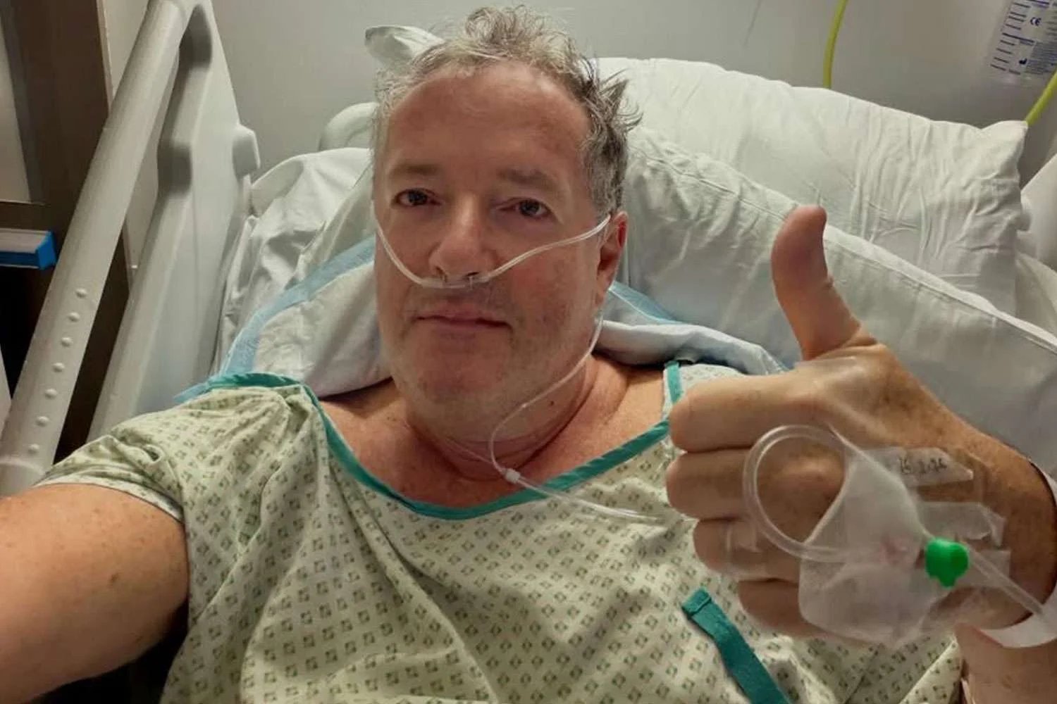 Piers Morgan Breaks Hip After He Tripped on a Small Step Shares Hospital Bed Selfie